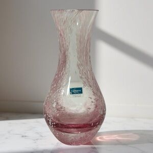 Vintage Pink Swirl Caithness Art Glass Posey Bud Vase